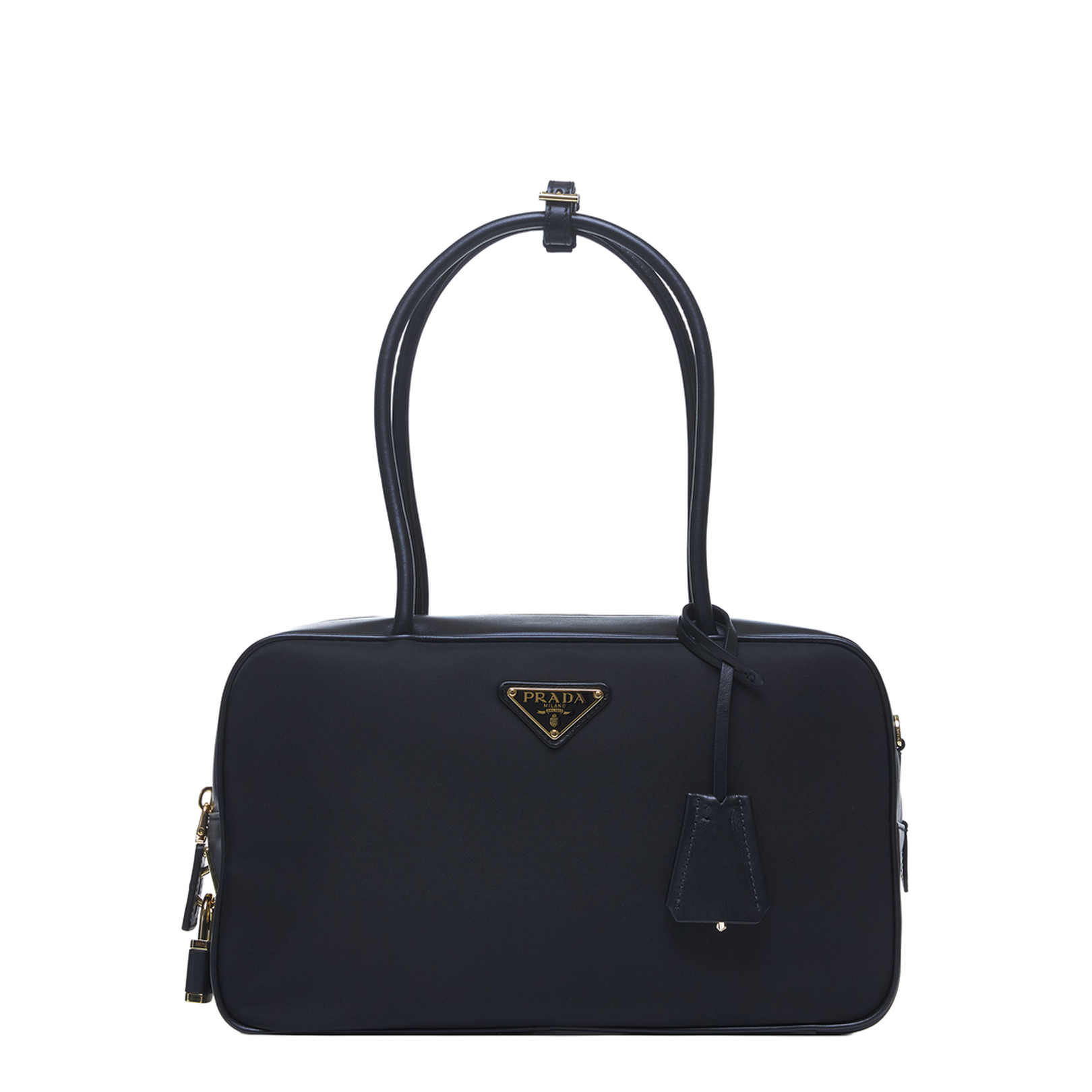 Small Nylon Shoulder Bag - Black