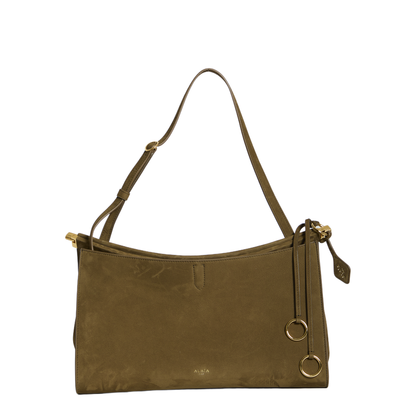 Le Click Pocket 35 Nubuck Calfskin Crossbody - Noir