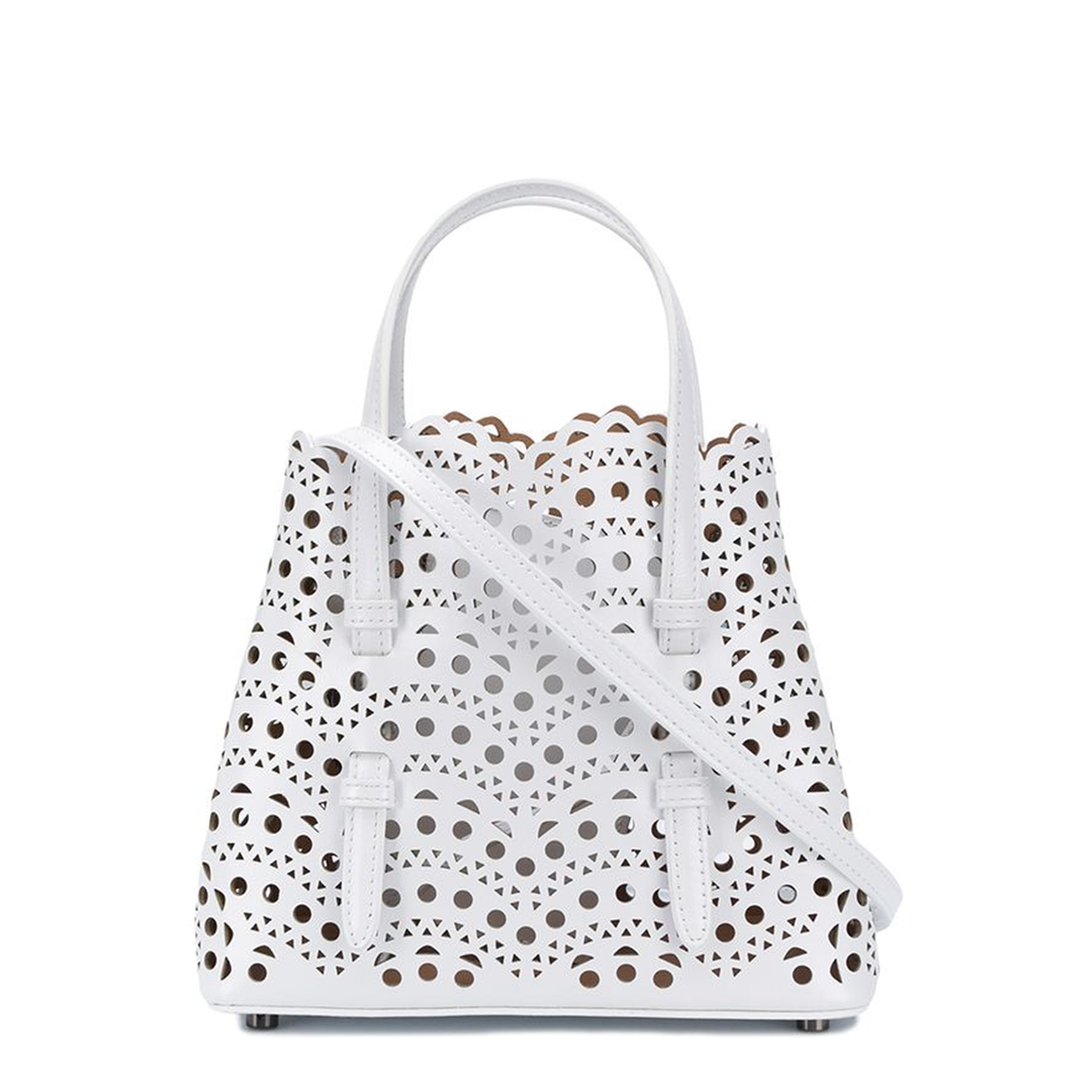 Mina 20 Bag in Vienne Wave Calfskin - Optical White