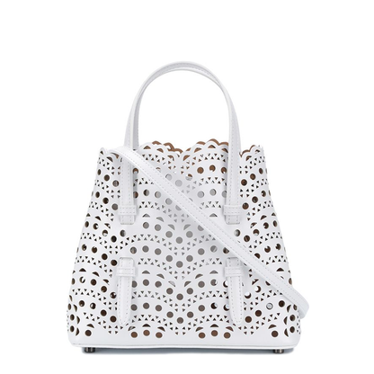 Mina 20 Bag in Vienne Wave Calfskin - Optical White
