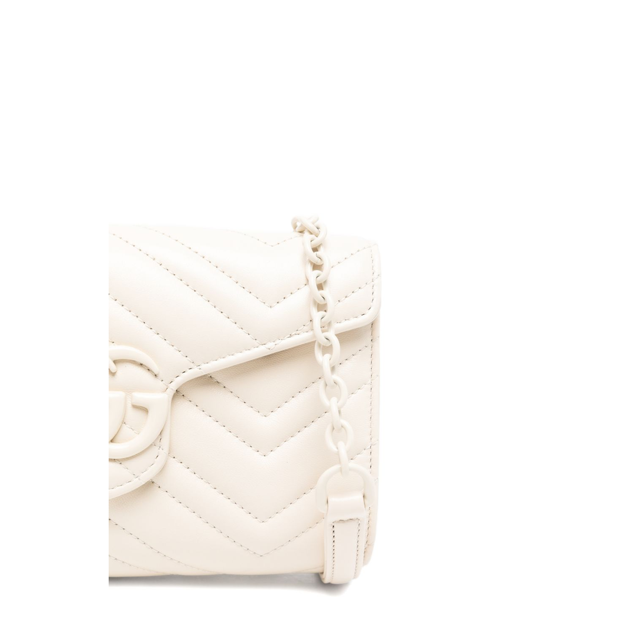 MAYFEYR - Gucci - Wallet On Chain In Ivory Leather - 858924AAF9K9540