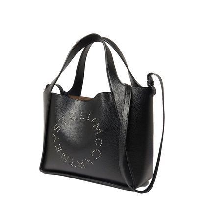 Logo Large Studded Tote Bag - Black