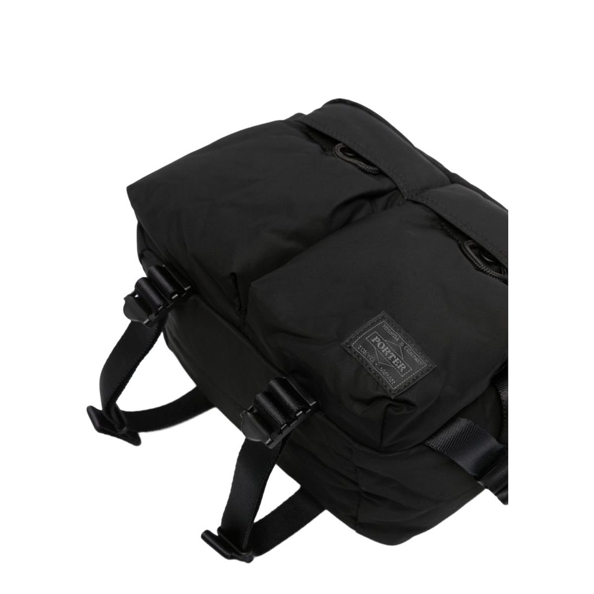 Senses Medium Nylon Messenger Bag - Black