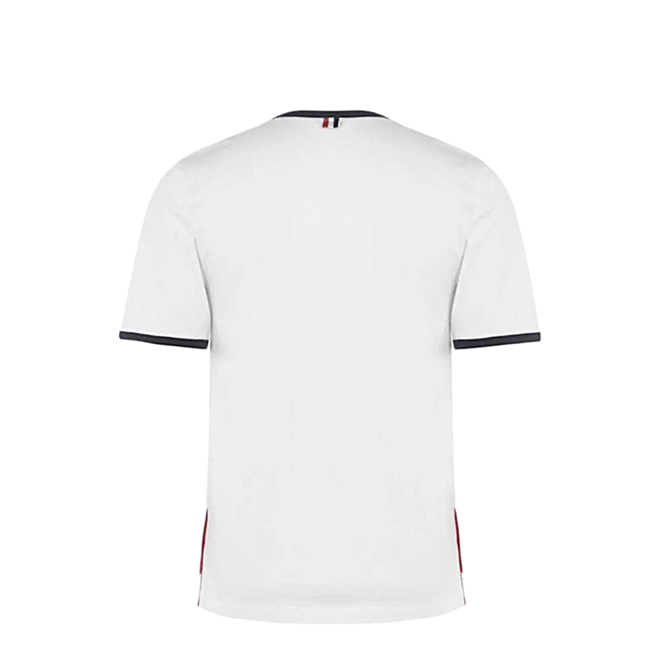 MAYFEYR - Thom Browne - Ss Ringer Tee In Medium Weight Jersey - MJS083A00042100