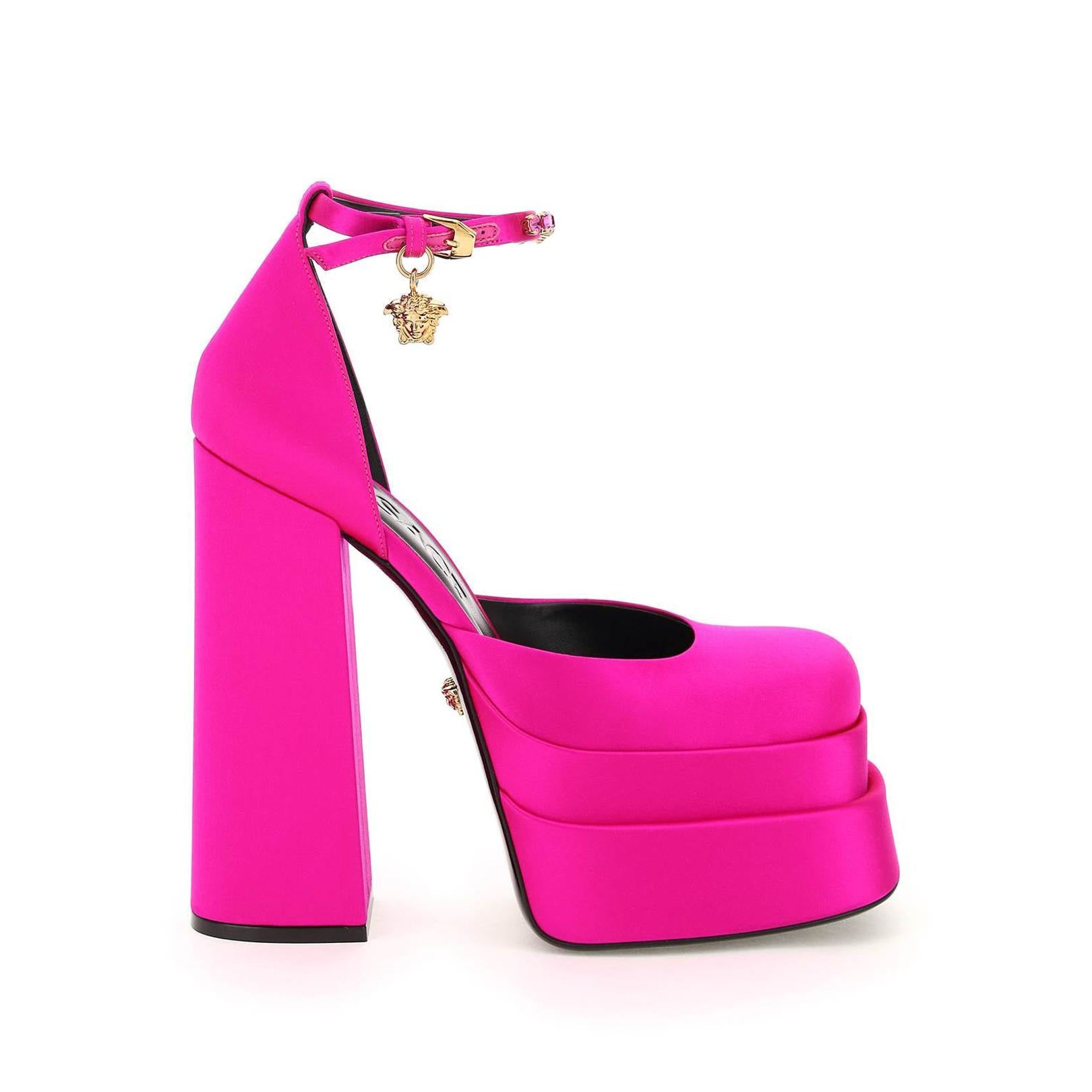 Versace medusa aevitas double platform pumps