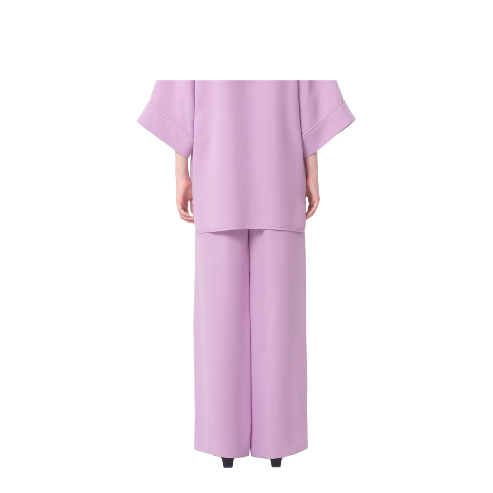 Silk Wide-Leg Trousers