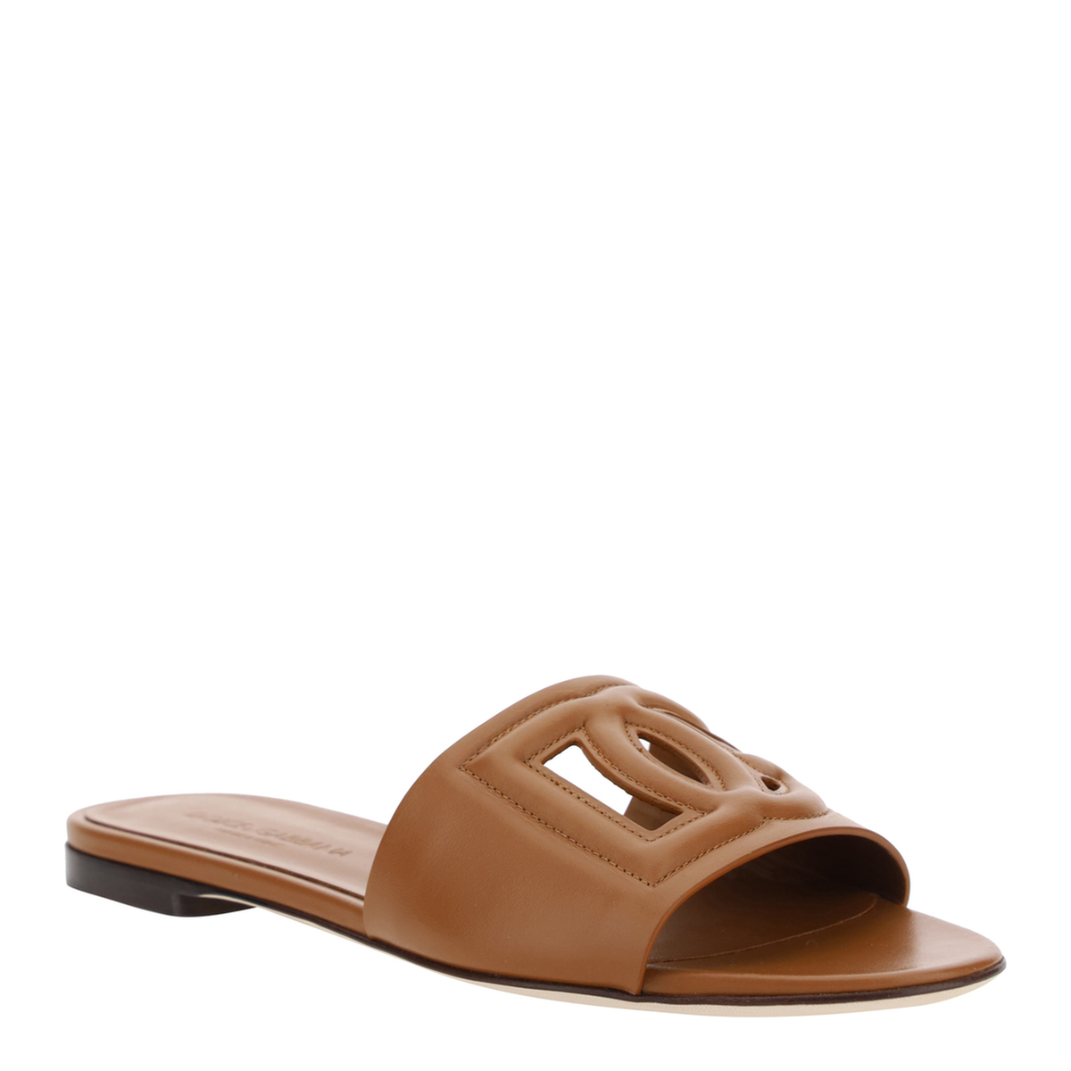 Calfskin Sliders with Logo