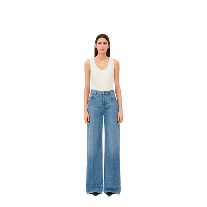 MAYFEYR - Bottega Veneta - Vintage Indigo Wide Leg Jeans - 771871V42W0