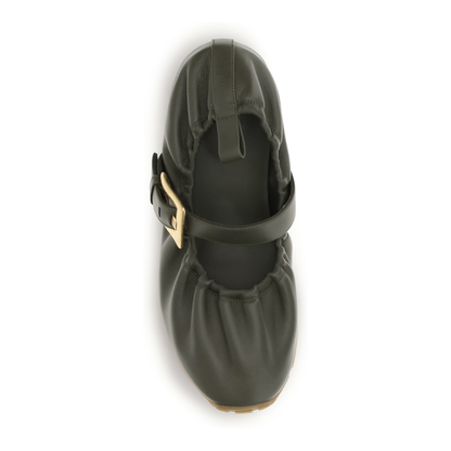 MAYFEYR - Balmain - Buckle Strap Ballerinas - GN0UF761LPAN7AS