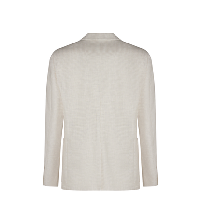 Single-Breasted Cotton-Blend Jacket