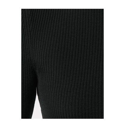Merino Fine Rib Top Long Sleeves