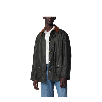 MAYFEYR - Barbour - Olive Green Lightweight Waxed Ashby Jacket - MWX1377MWXOL51