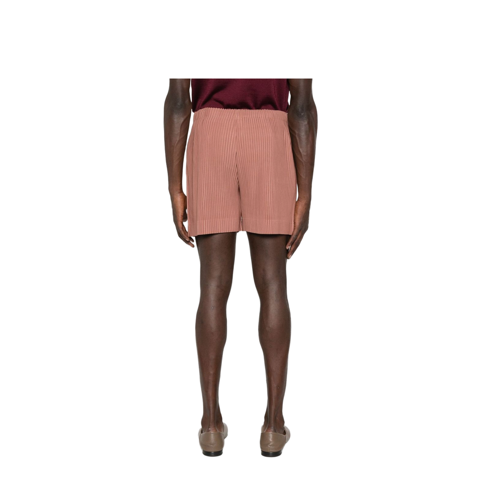 Pink Plisse Fabric Pull-On Style