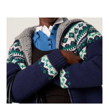 MAYFEYR - Miu Miu - Maglieria Wool Fairisle F.3 - MMJ154SOOO18SIF0124