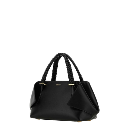 Black Leather Medium Handbag