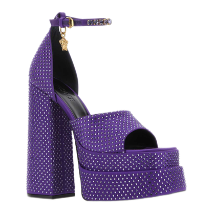 MAYFEYR - Versace - Purple Satin Sandals - 10077171A025991LD2V