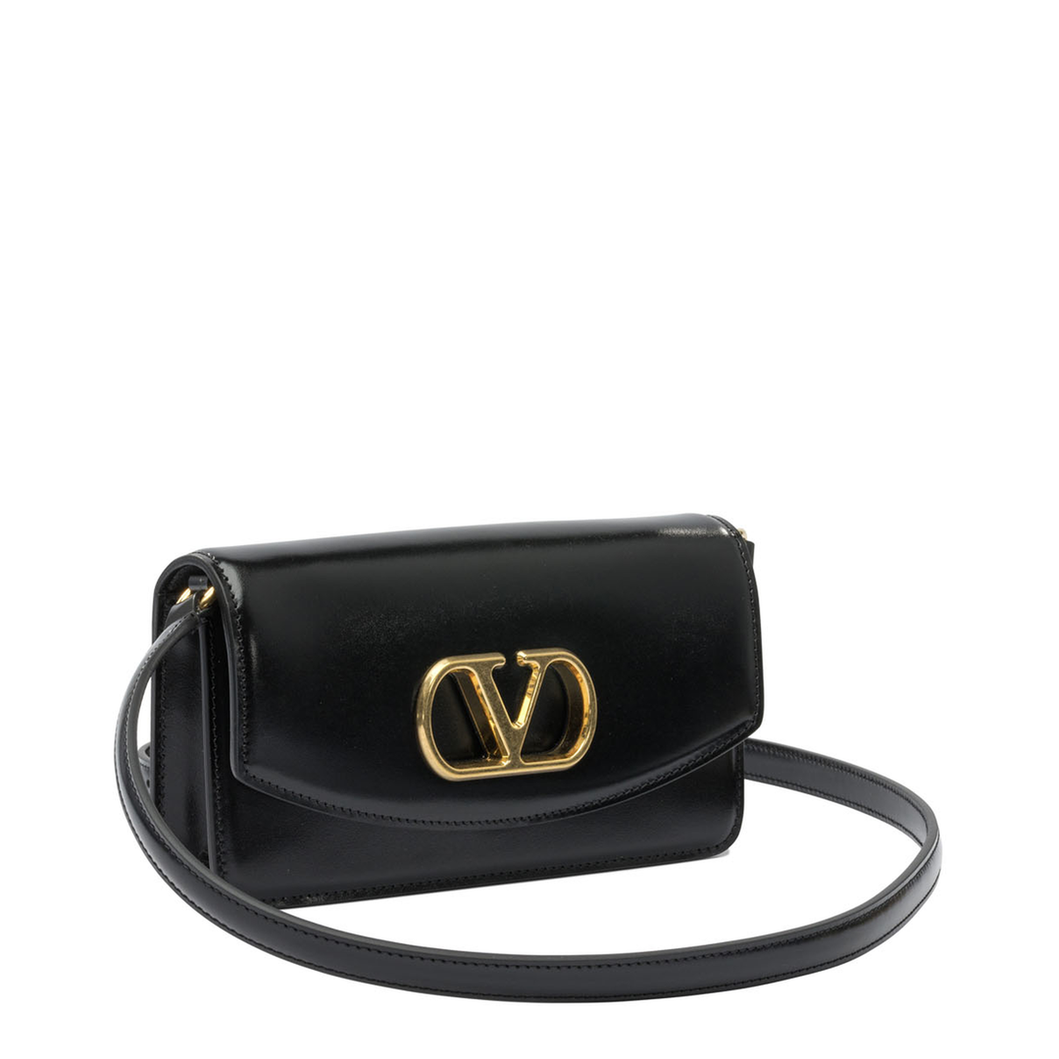 Black Leather Clutch