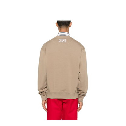 Happy Tiger Embroidered Sweatshirt in Cotton