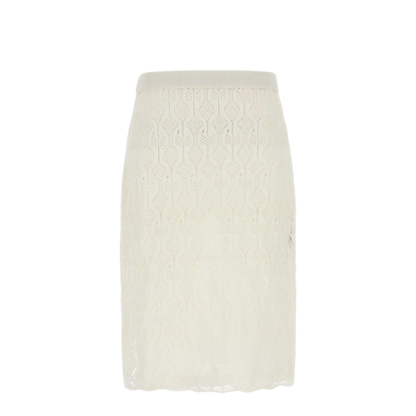 MAYFEYR - Bottega Veneta - White Lace Skirt - 835382V5ND09071