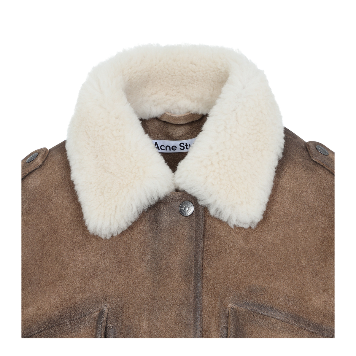 MAYFEYR - Acne Studios - Camel Brown Leather Bomber Jacket - A70233640