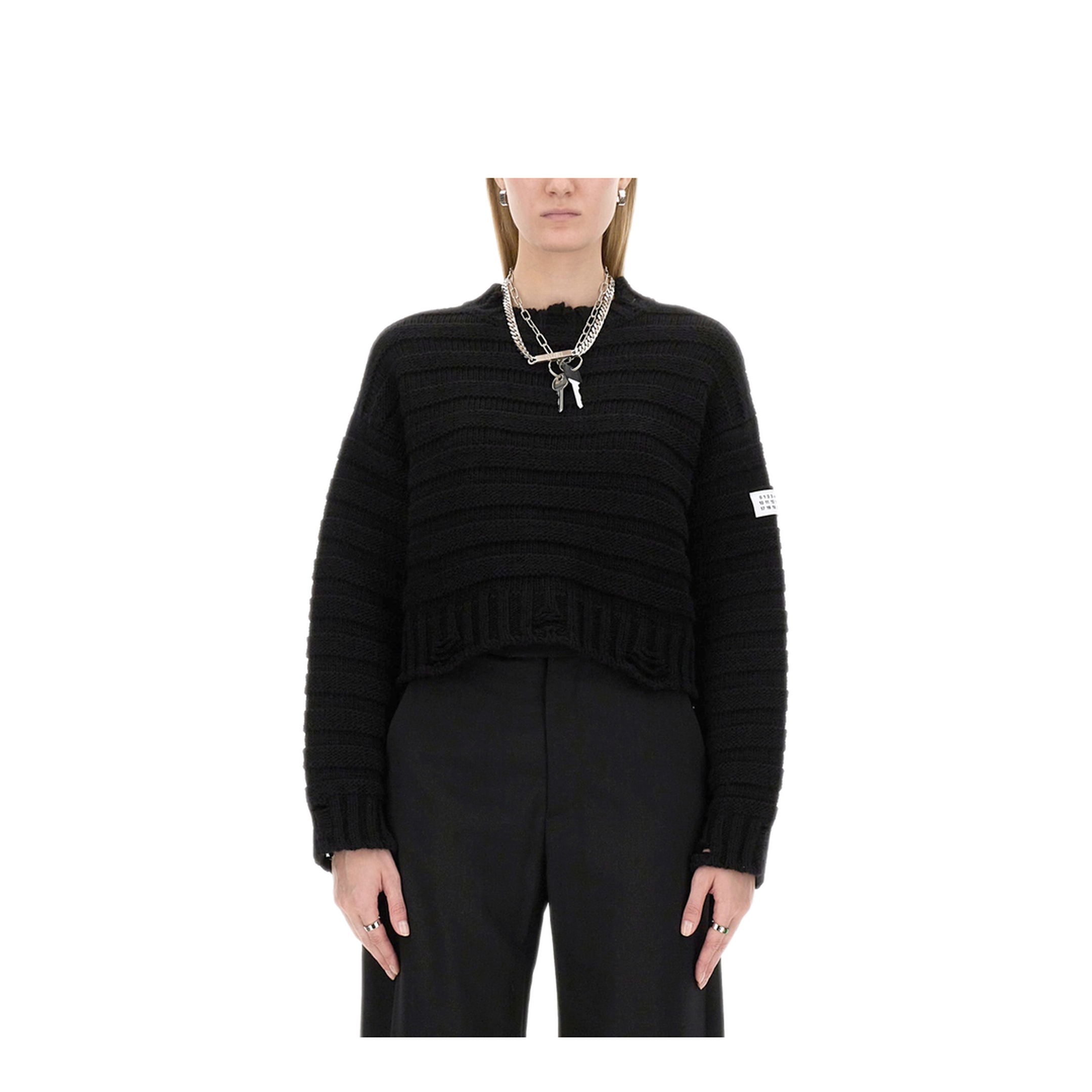 MAYFEYR - Mm6 Maison Margiela - Cropped Sweater - S52HL0031M13040900