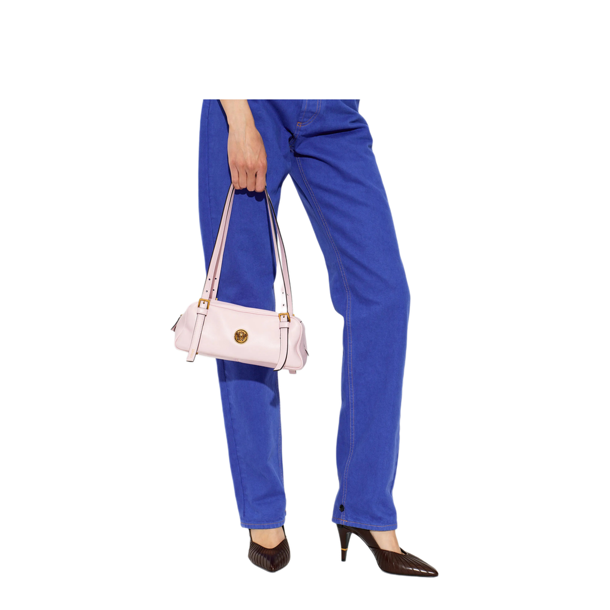 Emblème Nappa Leather Bowling Bag - Pink