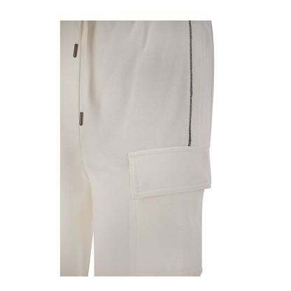 Smooth Cotton Fleece Cargo Pants