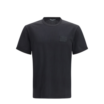 MAYFEYR - Dolce & Gabbana - Cotton T-Shirt With Patch - G8PV1ZG7P3N