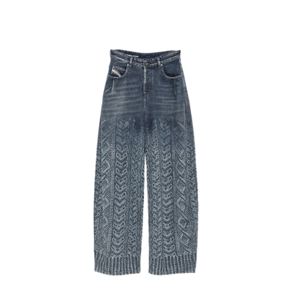 MAYFEYR - Diesel - Navy Blue Wide Leg Jeans - A24993007EV01