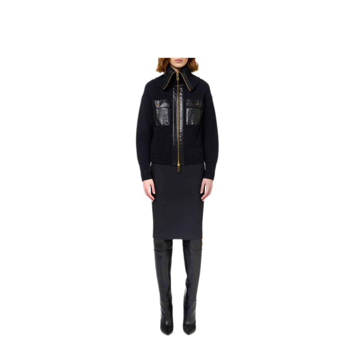 MAYFEYR - Elisabetta Franchi - Black Skirt - GO04746E2110