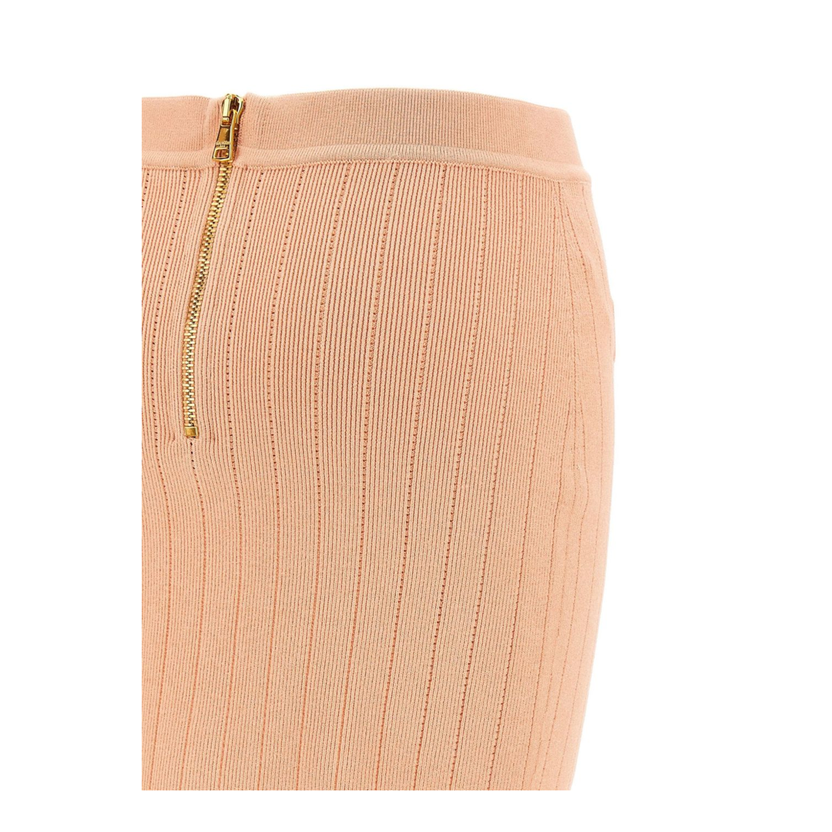 Knit Mini Skirt In Powder