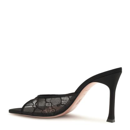 MAYFEYR - Amina Muaddi - Alexa Lace Sandals - 12S356877ALE
