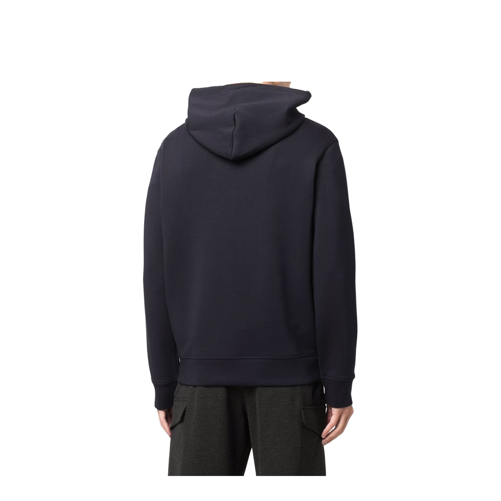 Hooded Sweatshirt with Micro Logo Patch