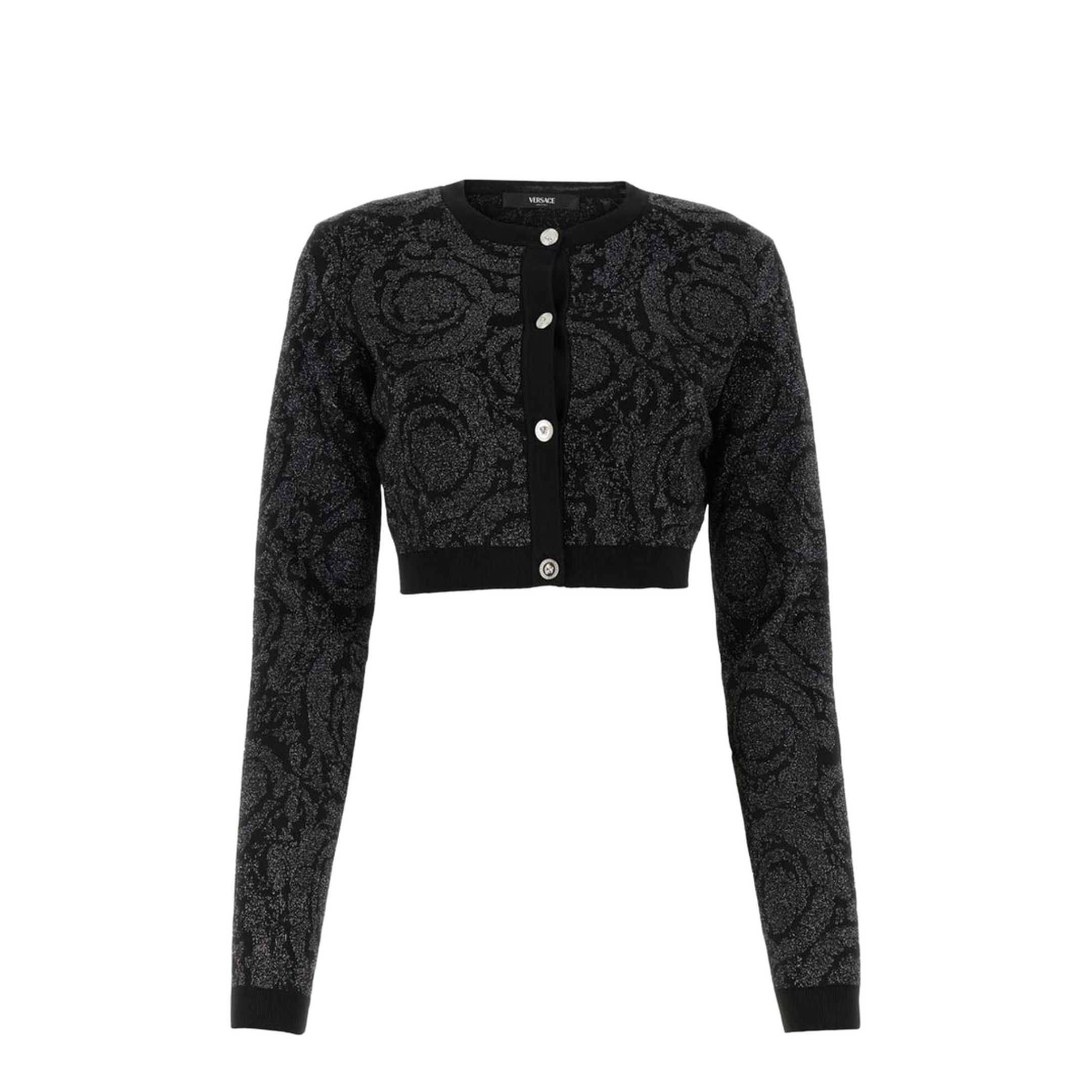 Black Viscose Blend Cardigan