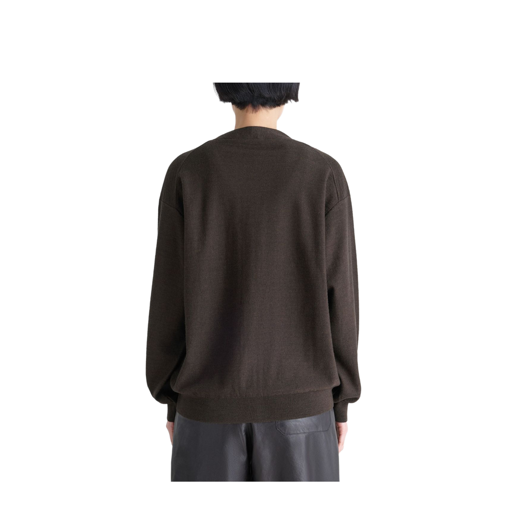 Dark Cacao V Neck Sweater