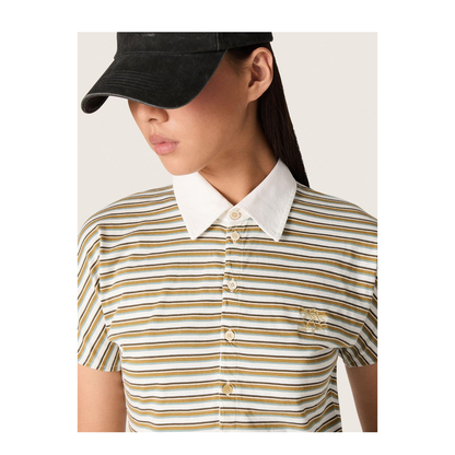 MAYFEYR - Golden Goose - Striped Jersey Polo Shirt - GWP02189P00239012364