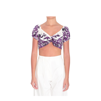 Top with Majolica Print