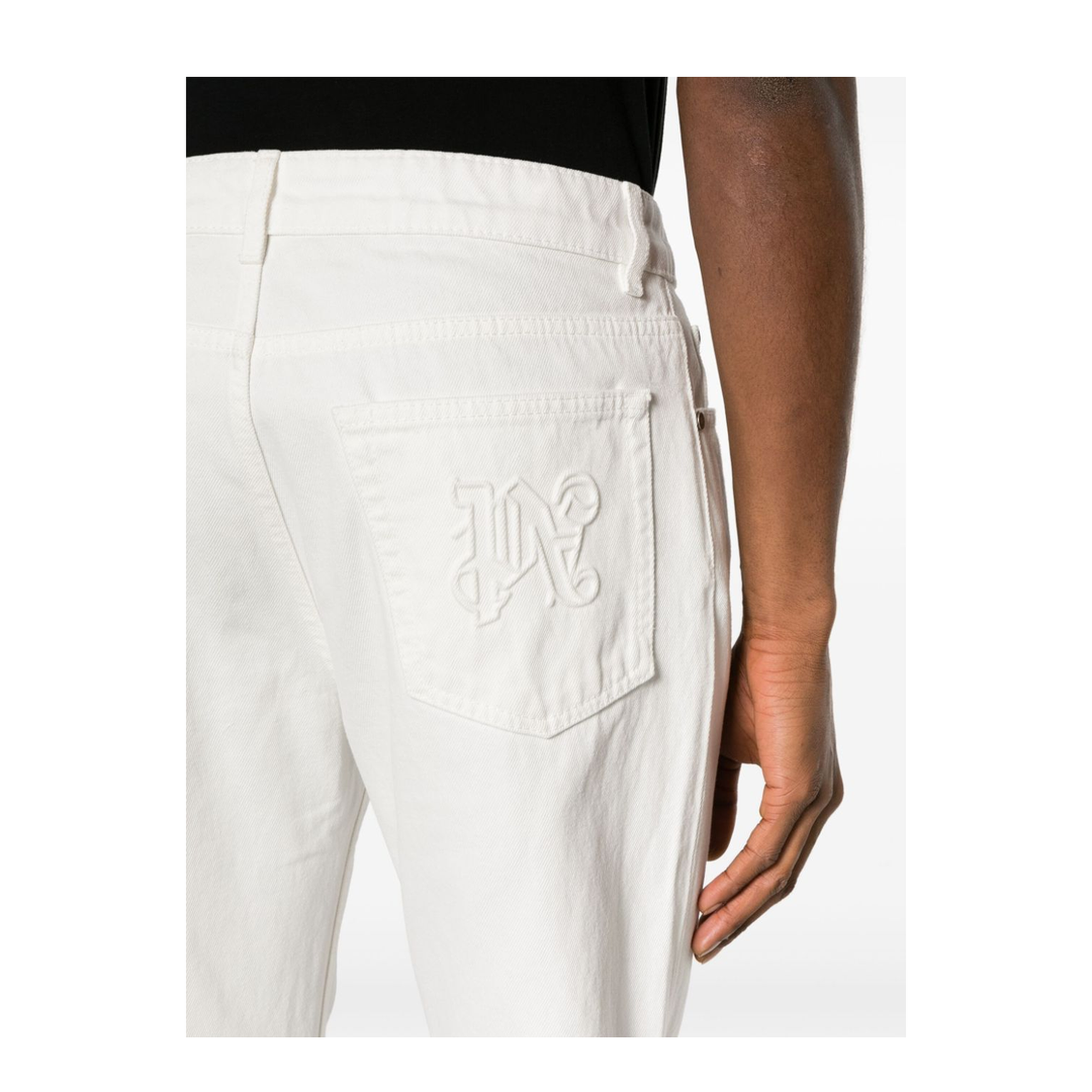 MAYFEYR - Palm Angels - Logo-Embossed Straight Jeans - PMYA039R24DEN0020310