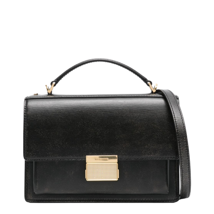 Black Leather Venezia Handbag