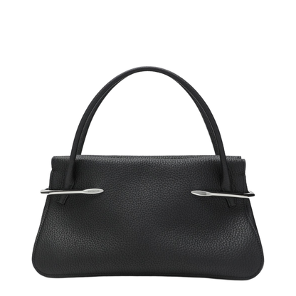 Pinch Medium Calfskin Top-Handle Bag - Black