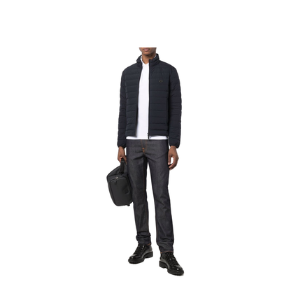 Navy Blue Feather Down Padded Jacket