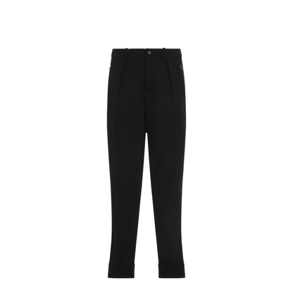 MAYFEYR - RALPH LAUREN PURPLE LABEL - Pintuck Black Wool Jogger Pants - 790952504002CLASSIC