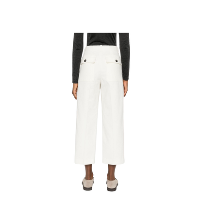 Cropped Cotton Trousers