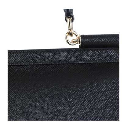 Medium Sicily Handbag in Black