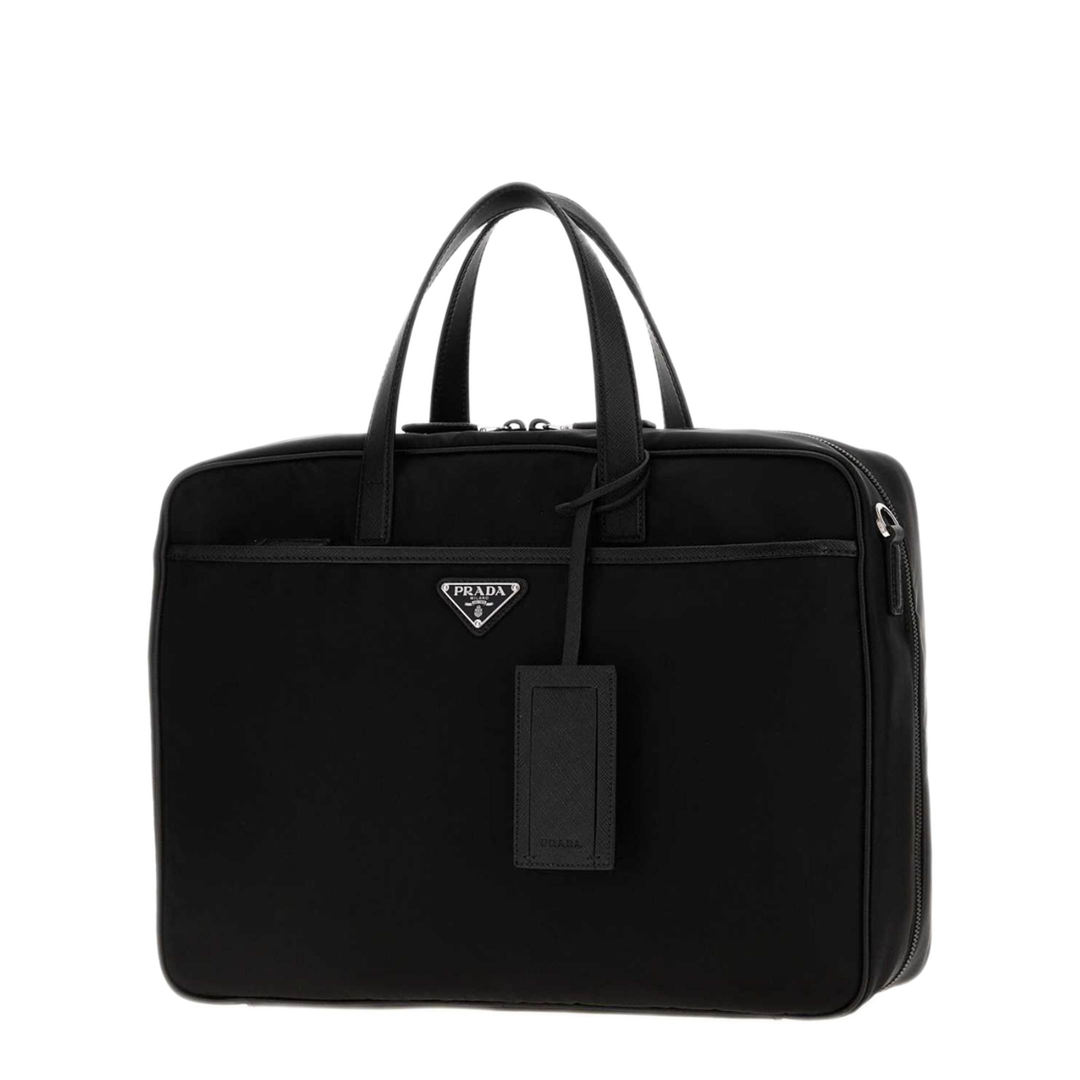MAYFEYR - Prada - Black Canvas Briefcase - 2VE0292DMHF0002