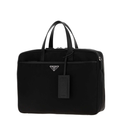 MAYFEYR - Prada - Black Canvas Briefcase - 2VE0292DMHF0002