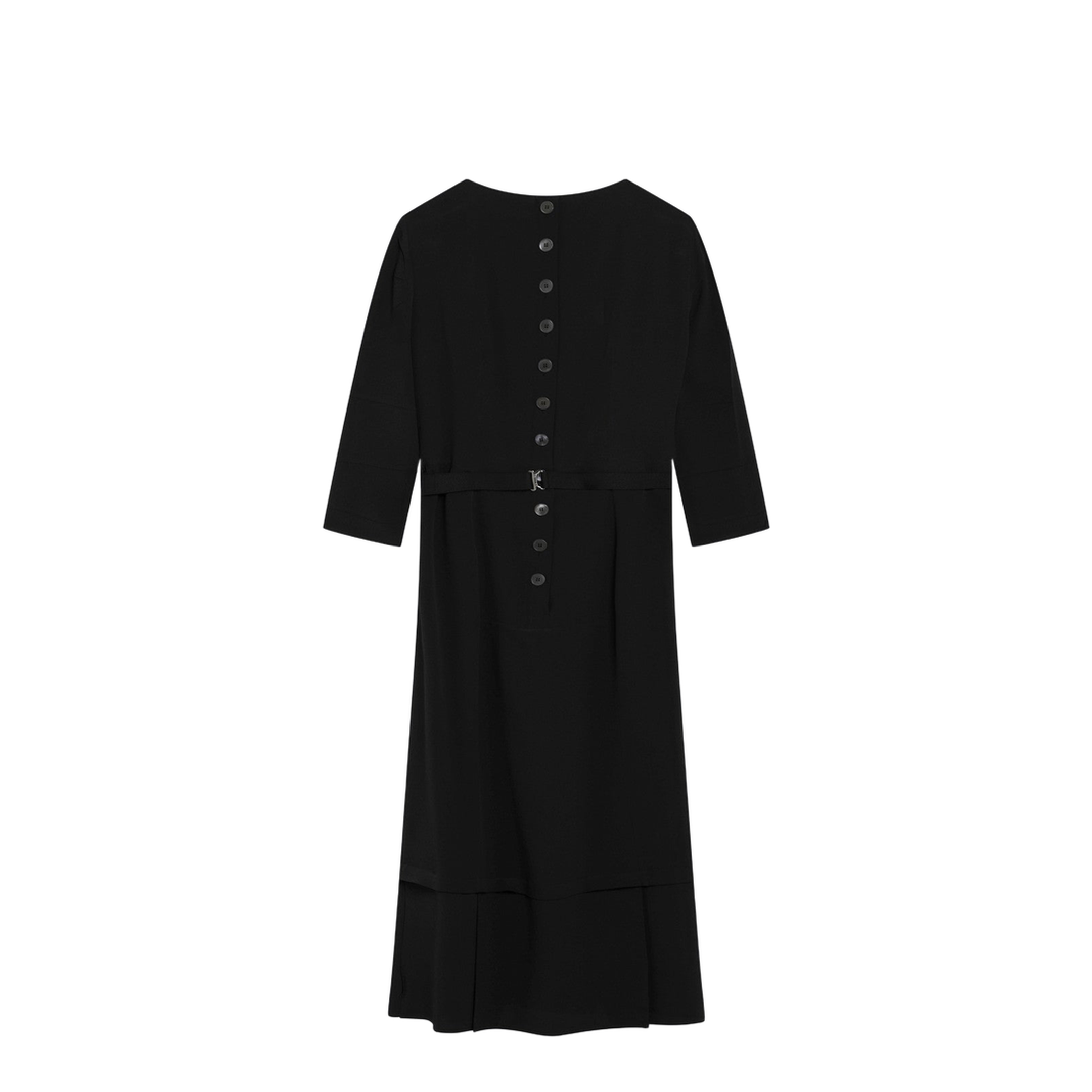 Black Silk-Blend Dress