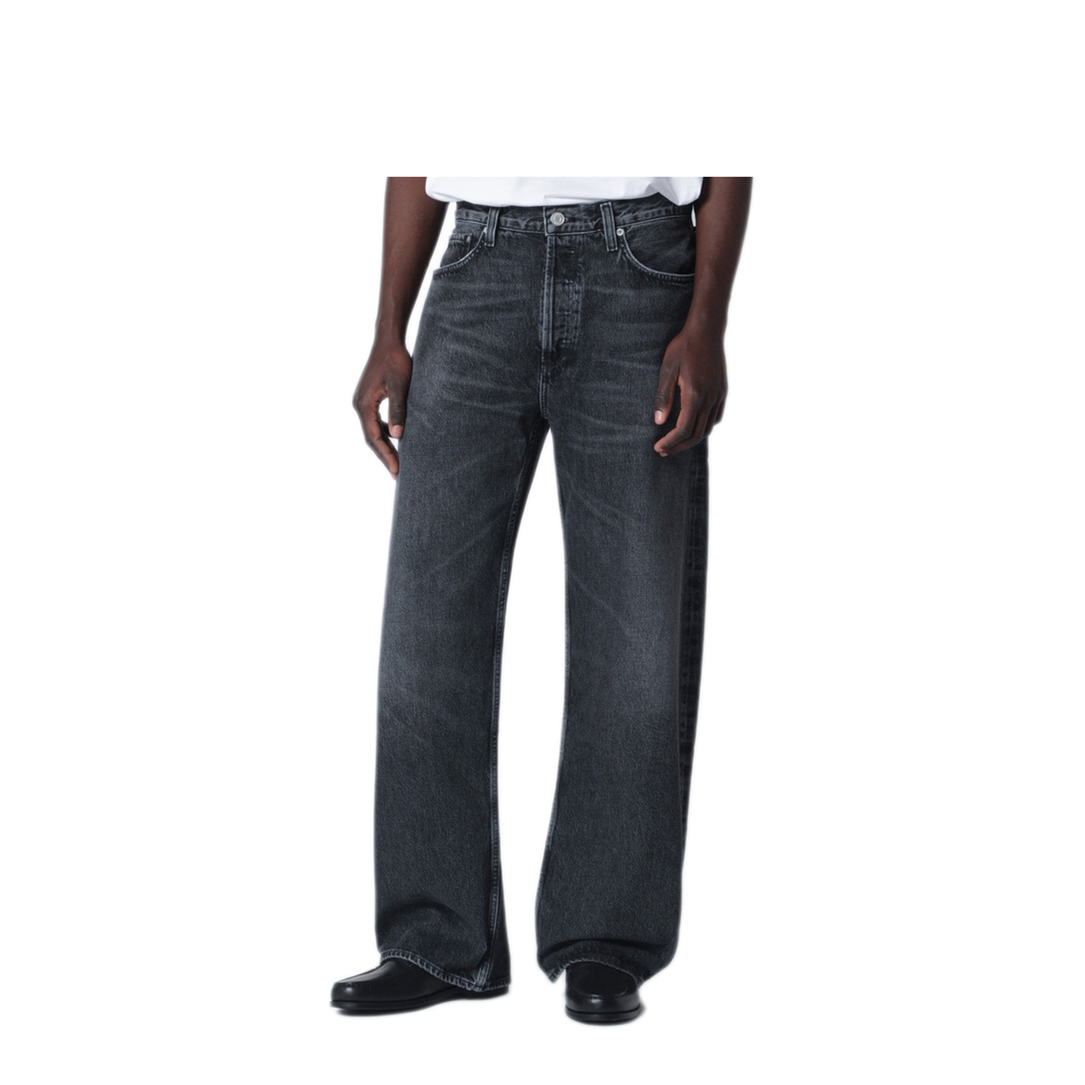 MAYFEYR - Agolde - Dark Washed Black Afton Jeans - A7111346CLIP