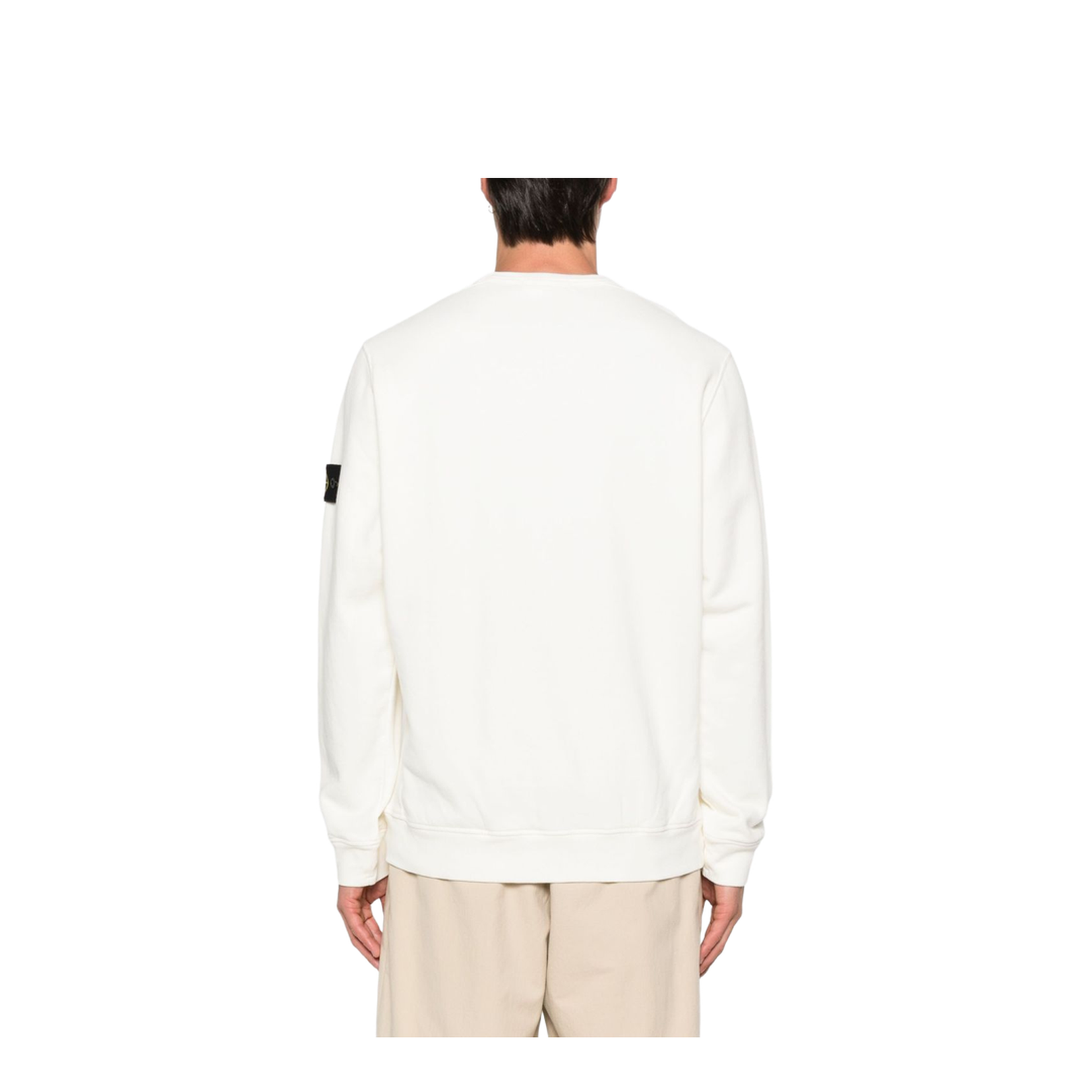 Brushed Organic Cotton Fleece Crewneck Sweatshirt