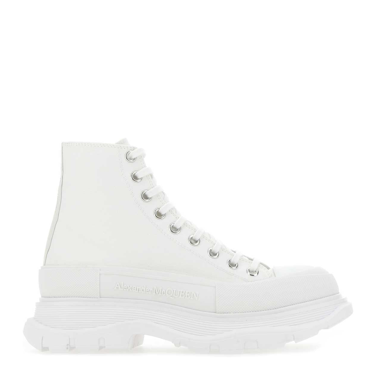 MAYFEYR - Alexander Mcqueen - White Canvas Sack Sneakers - 705659W4MV29000
